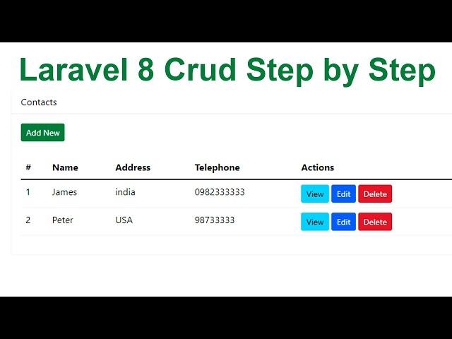 Laravel 8 Crud Step by Step