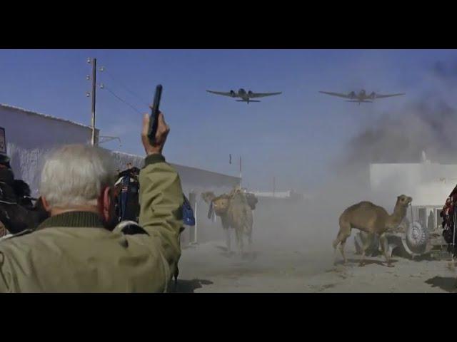 General Patton & his .45 ACP vs Two Heinkel He-111 Bombers HD Patton (1970)