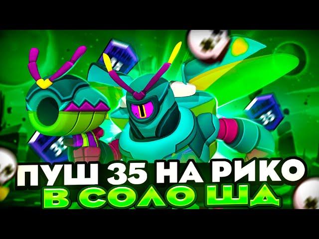 ПУШ РИКО В СОЛО ШД НА 35 РАНГ 950+⭐СТРИМ BRAWL STARS⭐