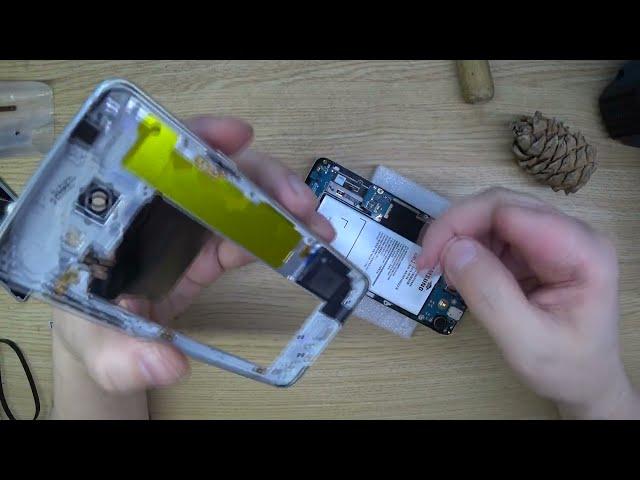 Samsung SM-A510F DS. Как заменить аккумулятор. Как разобрать. Как собрать.