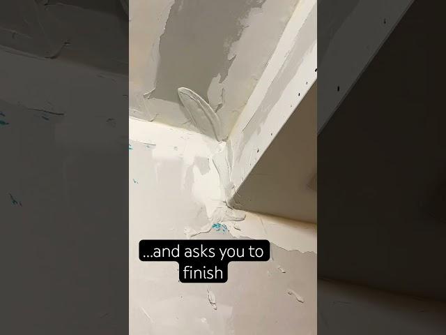 Easy Way To Apply Mud #carpentry #diy #plaster