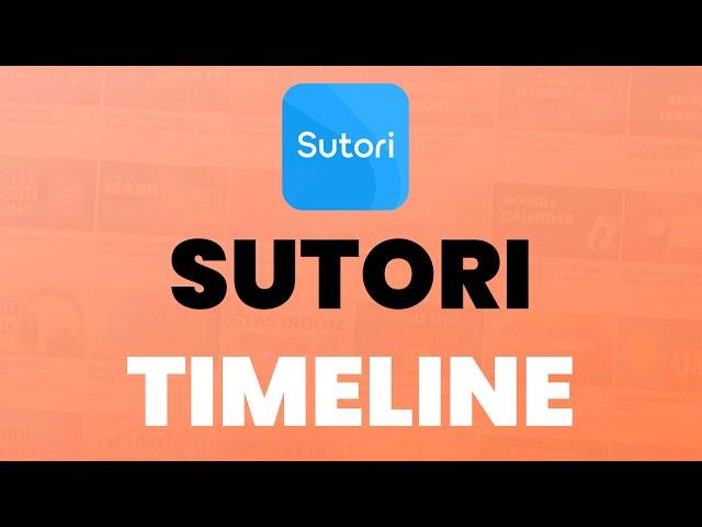 Sutori Timeline Tutorial 2021