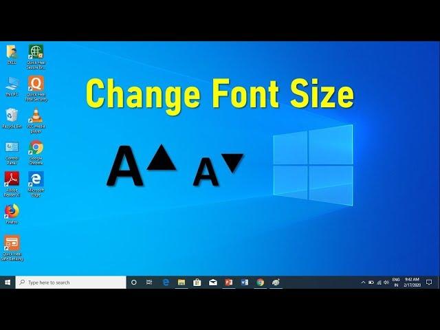 How to Change Font Size on Windows 10