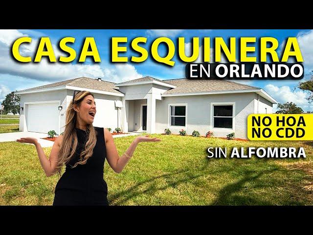 Casa NUEVA en venta ESQUINERA en ORLANDO, FL  SIN HOA-CDD | Cerca del DOWNTOWN | SIN ALFOMBRA