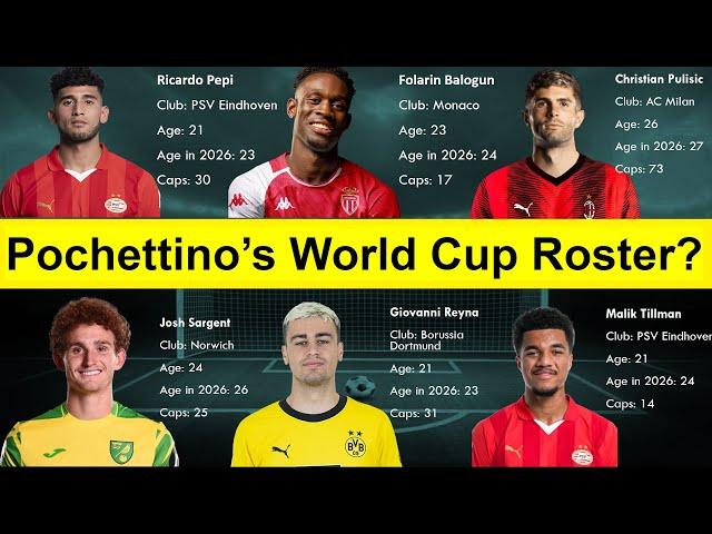 Who will Pochettino bring to the 2026 World Cup? l USMNT Roster prediction