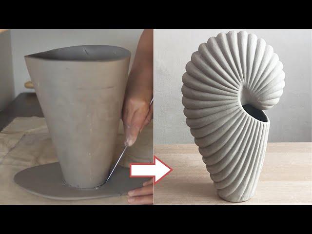 A journey of discovery of pottery creation - shell ceramic sculpture designe