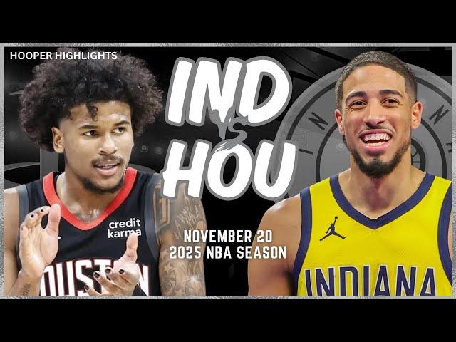 Indiana Pacers vs Houston Rockets Full Game Highlights | Nov 20 | 2025 NBA Season