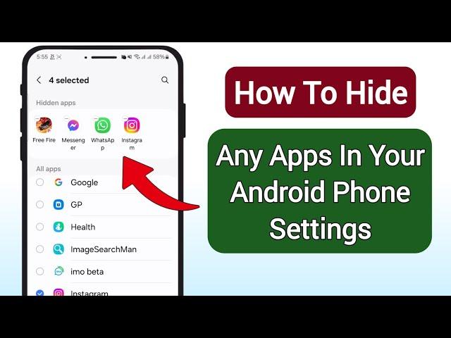 How to Hide Apps On Android phone In Settings Without Using Any App 2024