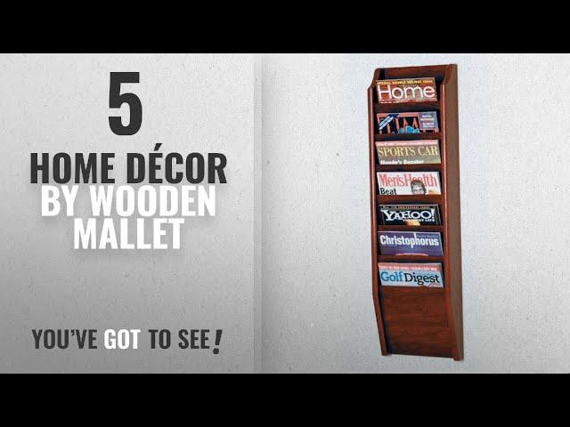 Top 10 Home Décor By Wooden Mallet [ Winter 2018 ]: Wooden Mallet 7-Pocket Cascade Magazine Rack,