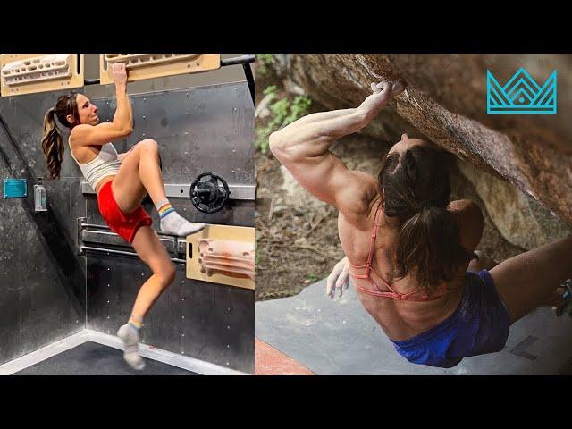 4 one arm pull-ups - The Queen of Climbing: Alex Puccio.