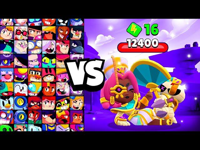 QUEEN JUJU vs ALL BRAWLERS! With 16 POWER-UPs! | Brawl Stars