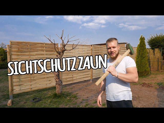 Sichtschutz Zaun aufstellen | !!!BESCHREIBUNG LESEN!!!  | #somach´madas