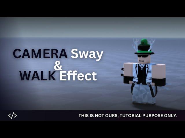 Camera Sway & Walk Effect | Roblox Studio Showcase + Tutorial