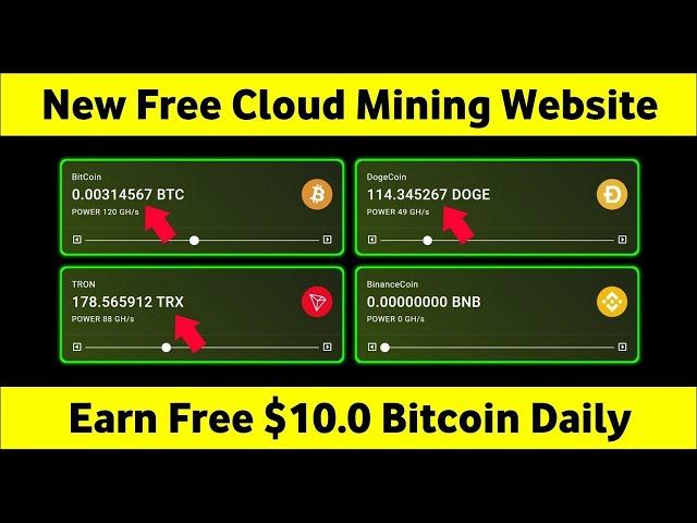 Free Bitcoin Mining Site 2024 | Free Cloud Mining Website | Earn Free $10 Daily Without Investment