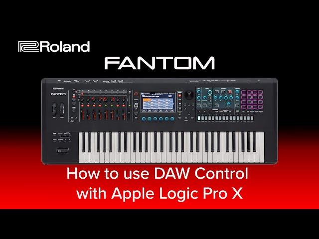 Roland FANTOM - How to use DAW Control with Apple Logic Pro X