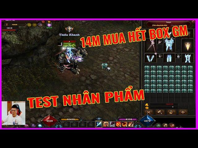 Mu Online Mới Nhất | Chơi Lớn Khô Máu 14M Mua Hết BOX GM Mở Test Nhân Phẩm Cái Kết | GAME TV