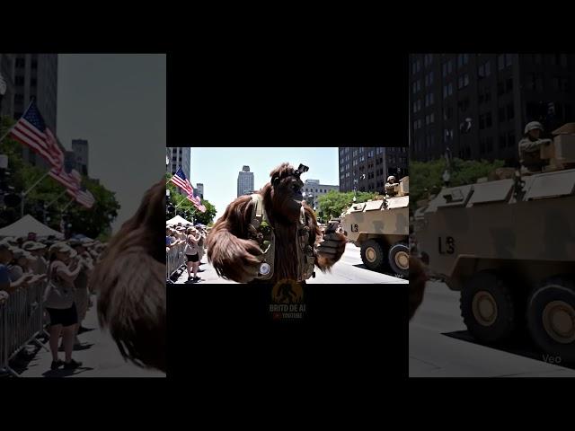  Bigfoot Attends a Military Parade – Nobody Saw This Coming! #MilitaryParade #BigfootVlog #Funny