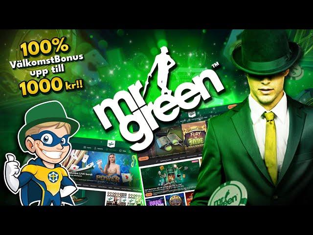 Mr Green Recension (Välkomstbonus upp till 1000 kr)