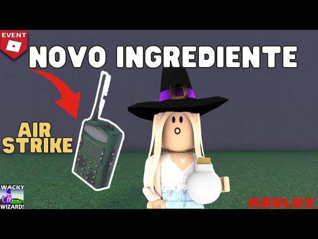 NOVO INGREDIENTE *AIR STRIKE* NO WACKY WIZARDS. ROBLOX