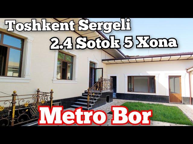 Toshkent Sergeli 2.4 Sotok 5 Xonalik Hovli Sotiladi. Metro Yaqin! Narxi 90.000$