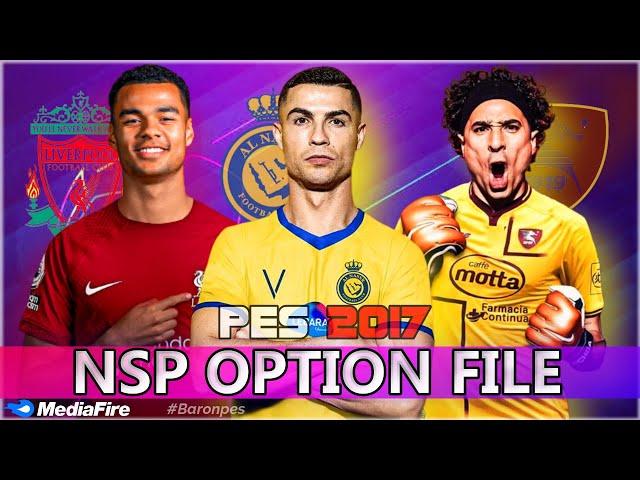 PES 2017 -  NEW OPTION FILE (NSP) 2023