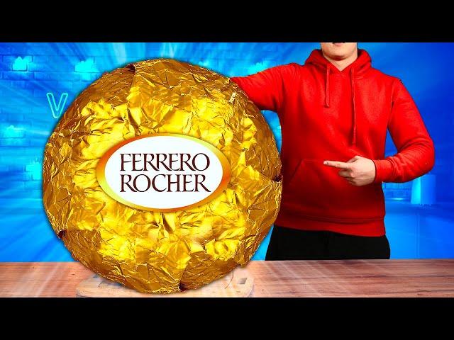 Я СДЕЛАЛ ГИГАНТСКИЙ FERRERO ROCHER  ВЕСОМ 100 КИЛОГРАММ.