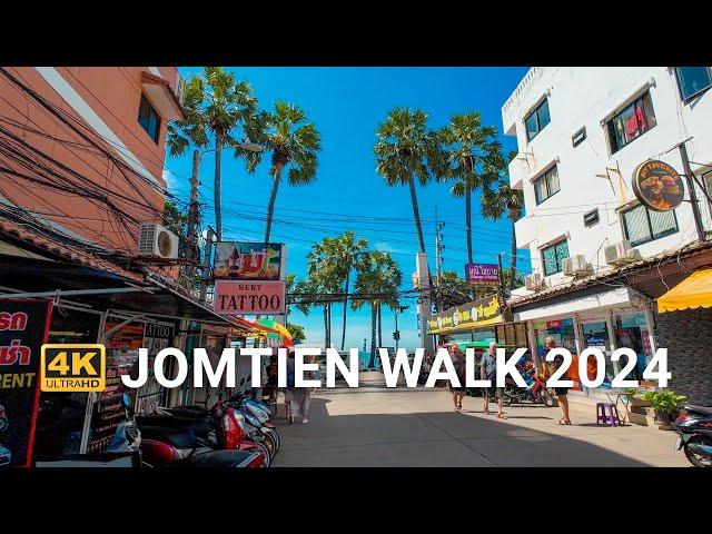 4K HDR Walk Jomtien Pattaya | Video Walking Tours