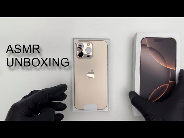 iPhone 16 Pro Max (Desert Titanium) ASMR UNBOXING