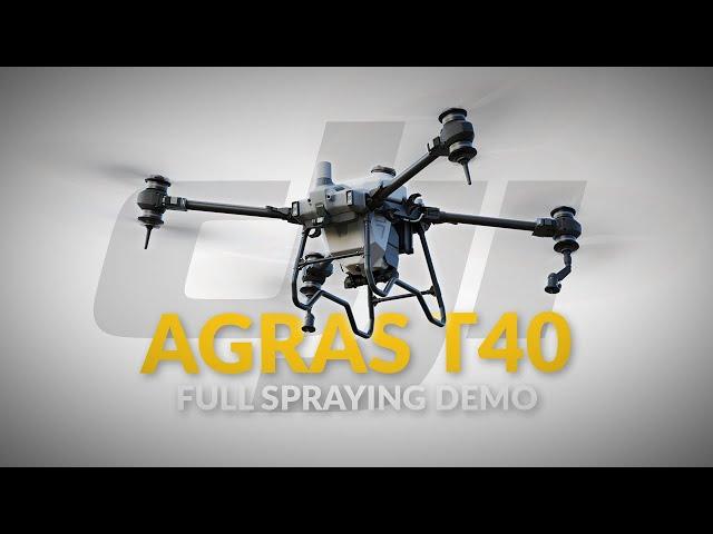 DJI Agras T40 Full Spraying Demo | DJI Agras T40 | Agri Spray Drones