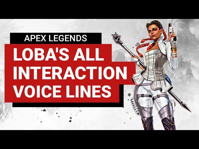 Loba Interaction Voice line | Loba Interactions | Apex Legends