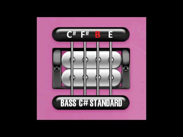 Perfect Guitar Tuner (Bass C# Standard = C# F# B E)