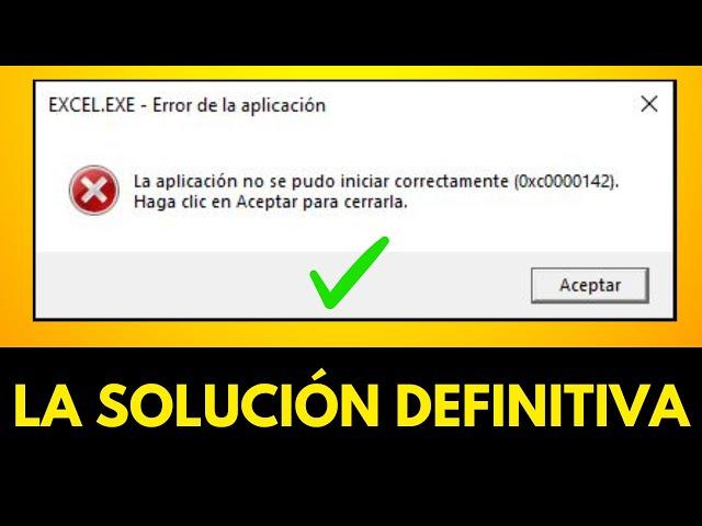 SOLUCIÓN La aplicación no se pudo iniciar correctamente (0xc0000142) 2023