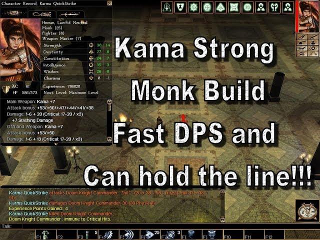 Neverwinter Nights Kama Strong Monk Build