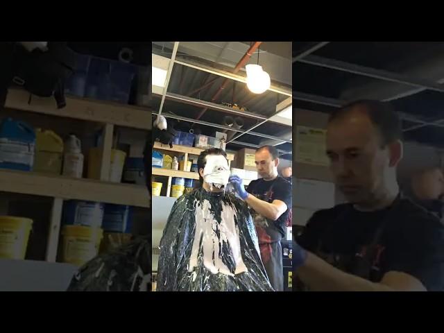 Time lapse of face cast for Doctor Rigormorto