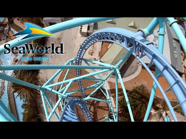 Electric Eel On-Ride POV & Off-Ride Footage! SeaWorld San Diego, California Roller Coaster!