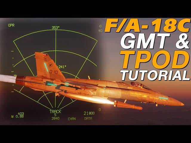 How To Attack MOVING Targets! DCS F/A-18C GMT & TPOD Tutorial!