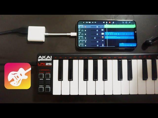 Connecting a MIDI Keyboard to an iPhone XS Max!