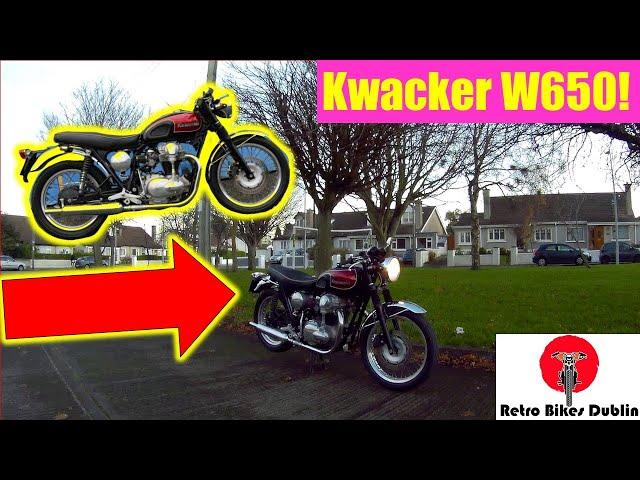 Kawasaki W650 - 2001 Kawasaki w650   brought back to life from museum display - (Ride & Review)