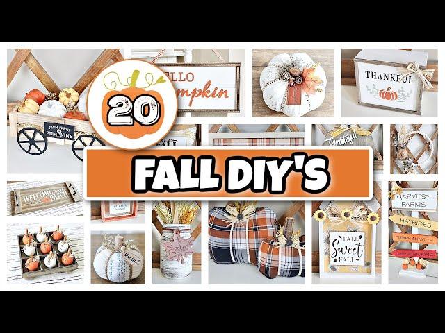 20 *MUST SEE** Fall DIY'S | Easy High-End Fall Home Decor DIY's | Fall 2023