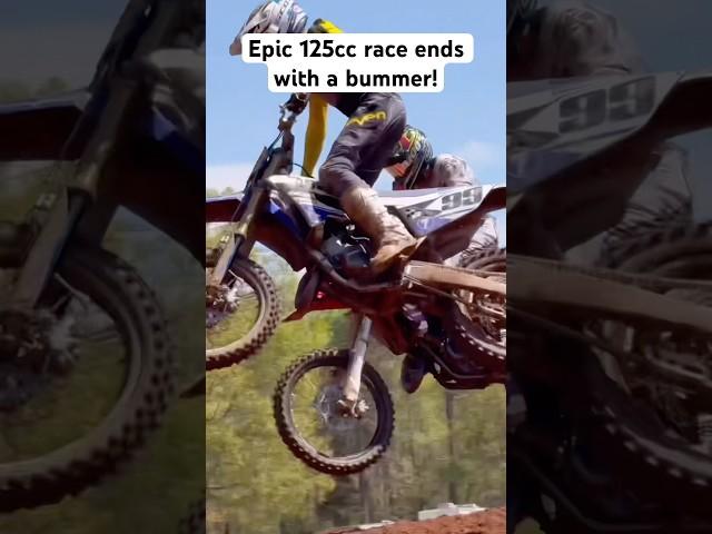 His Bike Cost Him The WIN! #2stroke#dirtbike#motocross#racing#fail#iphone#vlog#fyp#viralvideo#bike