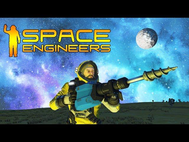 НАЧАЛО ВЫЖИВАНИЯ. ПОСАДКА И ЗАКЛАДКА БАЗЫ - Space Engineers #3