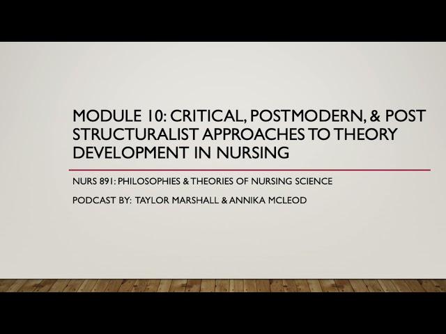 Module 10 Podcast   Mcleod & Marshall