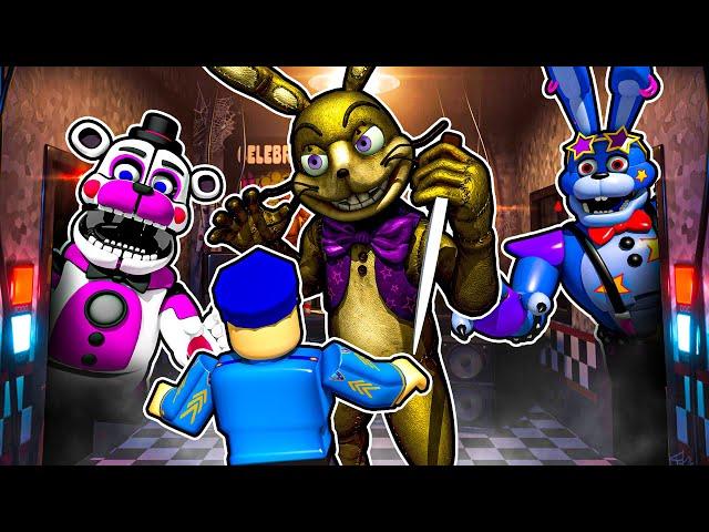 FNAF But MULTIPLAYER?! in Ultimate Random Night Roblox with Glitchtrap and Glamrock Bonnie