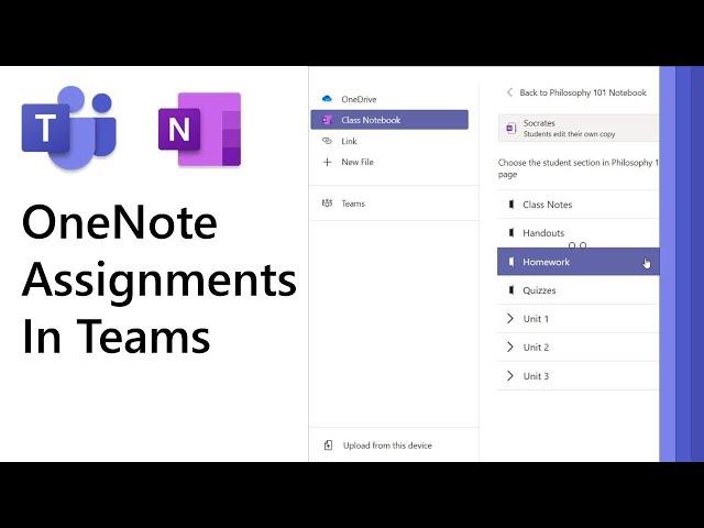 Create and grade a OneNote Class Notebook Assignment in Microsoft Teams