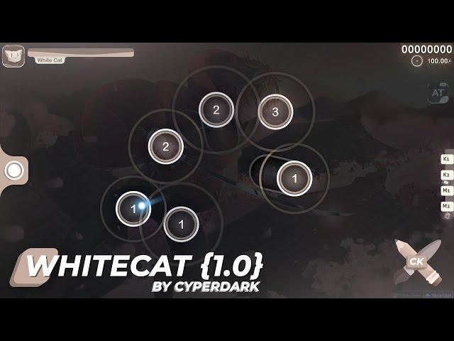 osu! skin review - # WhiteCat {1.0}『CK』 #- (by cyperdark)