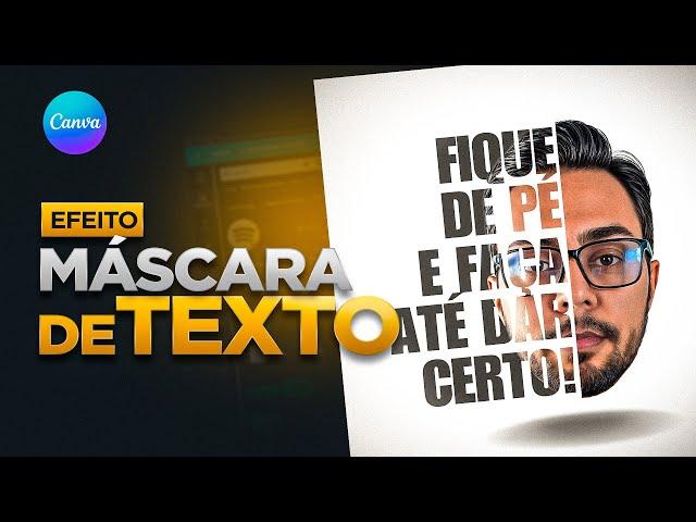 Como Fazer o Efeito Máscara de Texto no Canva