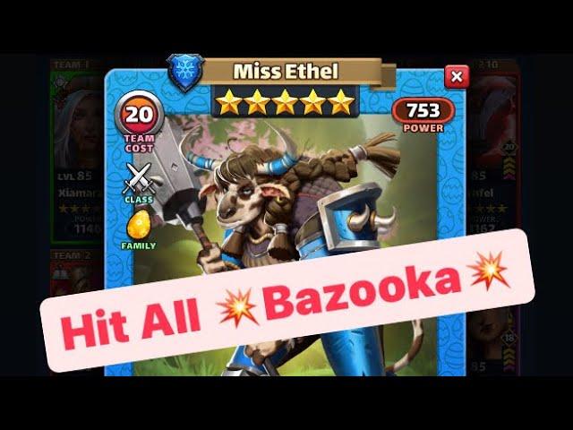 Empires & Puzzles Hero Test : Ethel = Potential to be a HiT ALL Bazooka = Event Favourite️