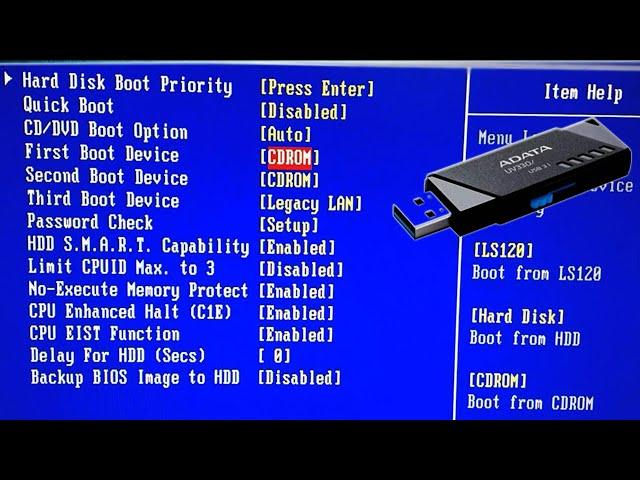 How to Boot From USB Device | Motherboard Bios Setting | Change Bios Boot order | 2020