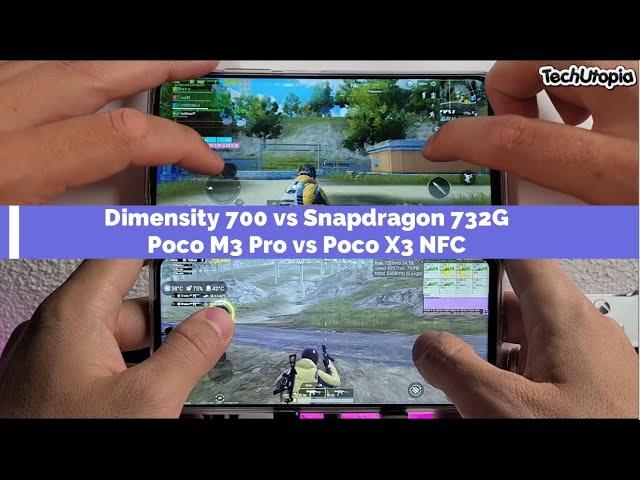 Dimensity 700 vs Snapdragon 732G Speed test/Gaming PUBG/Poco M3 Pro vs Poco X3 NFC