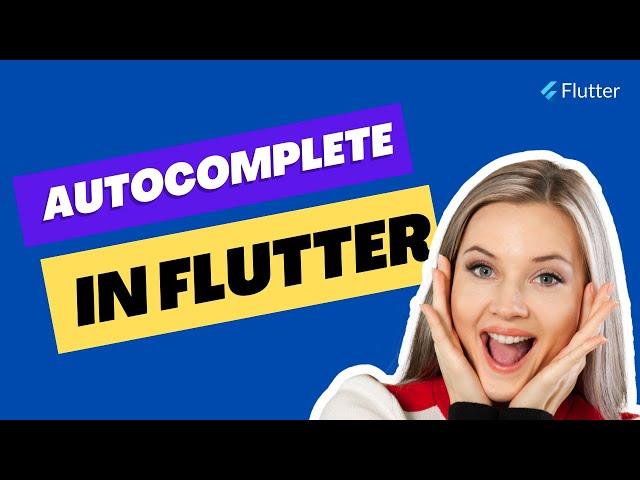 Autocomplete in Flutter | Suggestion List for a TextField | Vasanth Korada